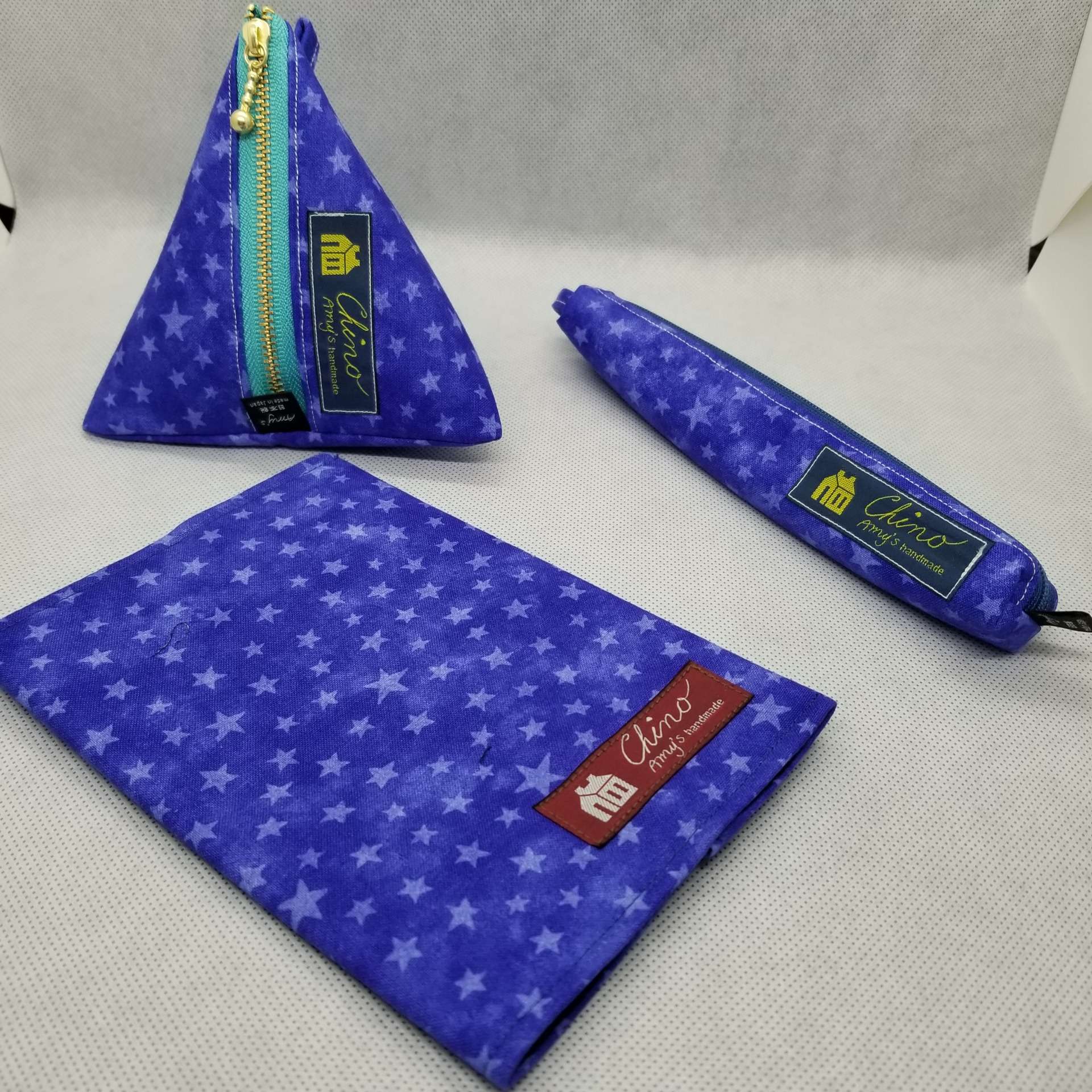 O ペンケース、三角ポーチ、ブックカバー-