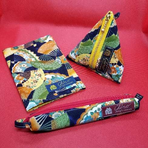 G三角ポーチ、ベンケース、ブックカバー