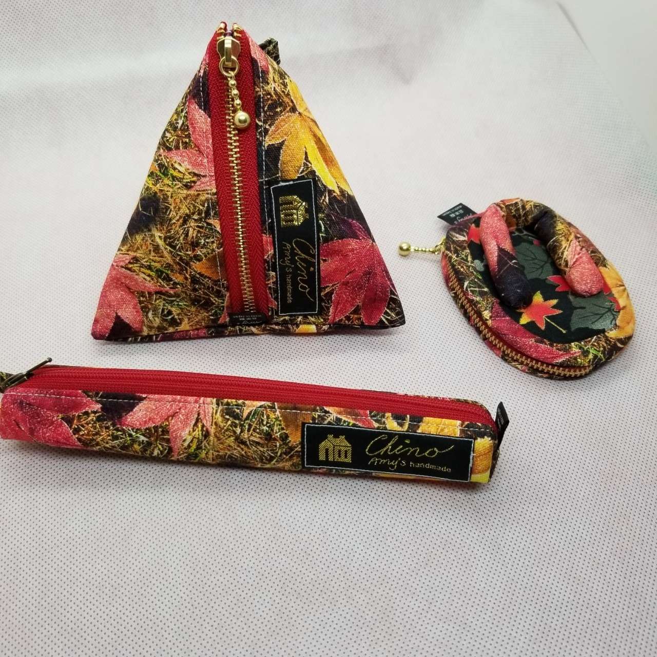 F三角ポーチ、ベンケース、ブックカバー