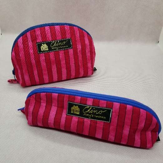 太っちょペンケースと楕円ポーチ