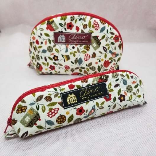 F 太っちょペンケースと楕円ポーチ